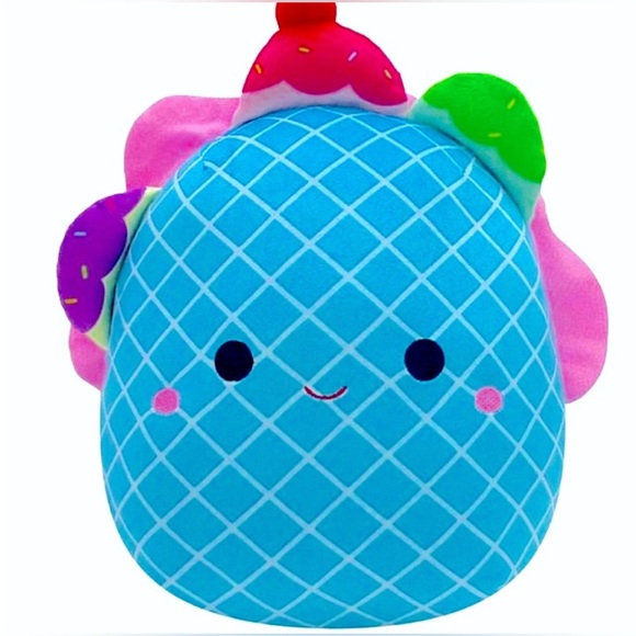 Squishmallow 11" Bertie the Blue Ice Cream Sundae Taco - Picture 13 of 13